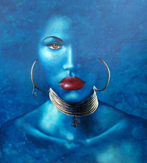 Choker of Injustice (Original Painting) by D. Lammie-Hanson | Oil, Acrylic on Canvas Choker of Injustice (Original Painting)